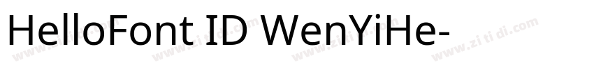 HelloFont ID WenYiHe字体转换